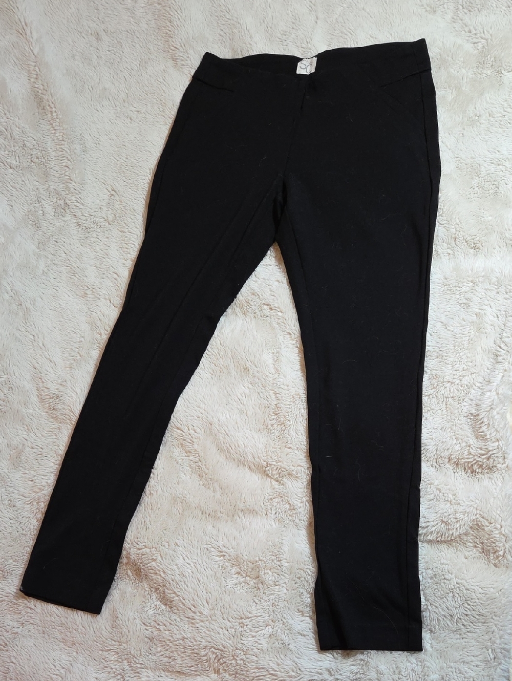 Slim-Fit Black Skinny Ponte Pants